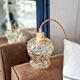 Vintage amber portable lamp