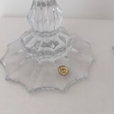 Bohemian crystal torch candle holders