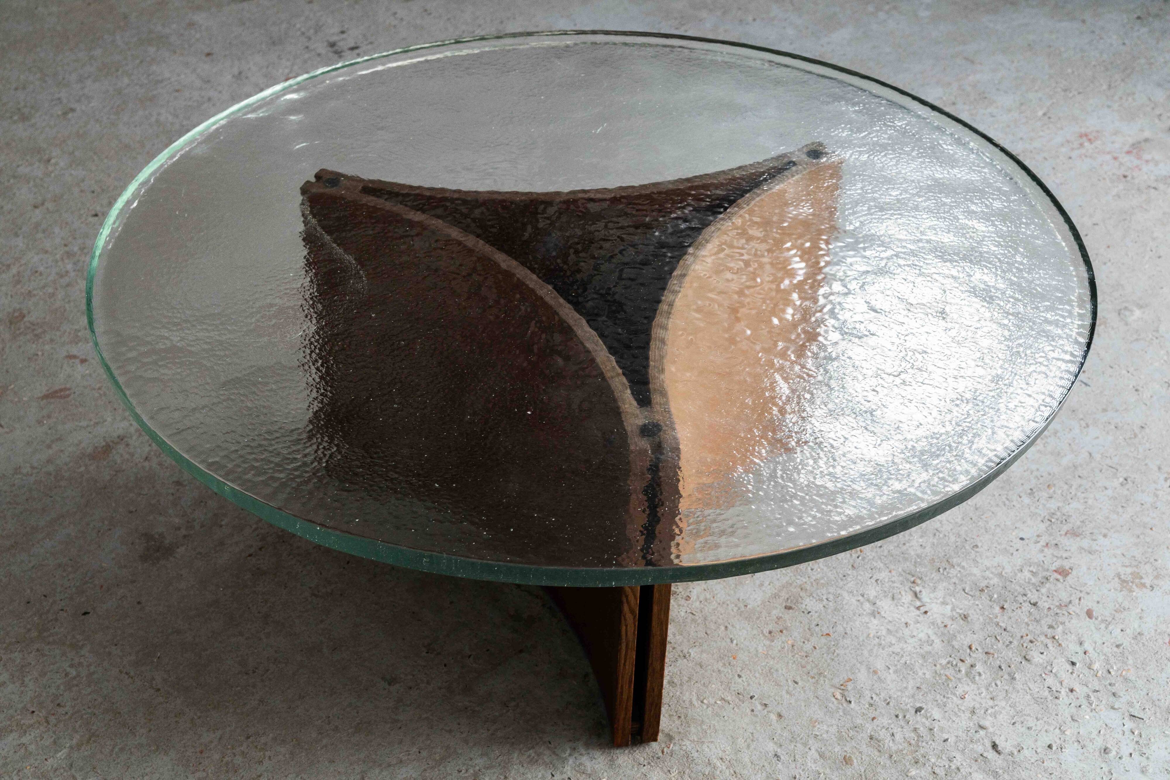 Brutalist coffee table, Germany, 1970's