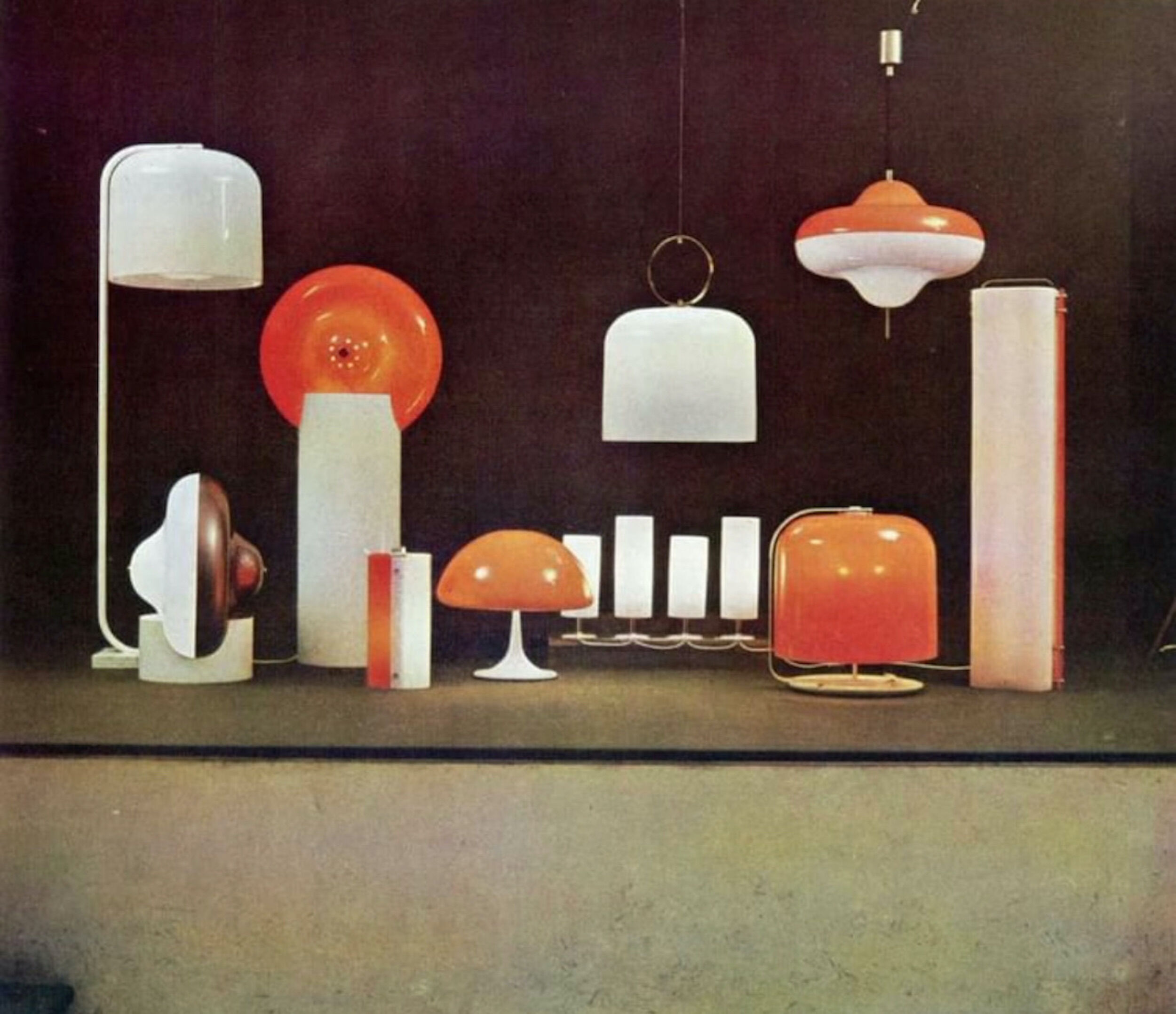 Large Hanging Lamp 'Alvise' by Luigi Massoni for Harvey Guzzini, 70s