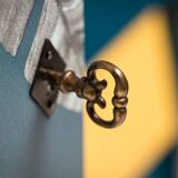 Desk, old sewing table
