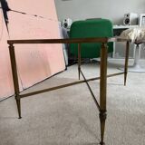 Table basse en laiton et verre