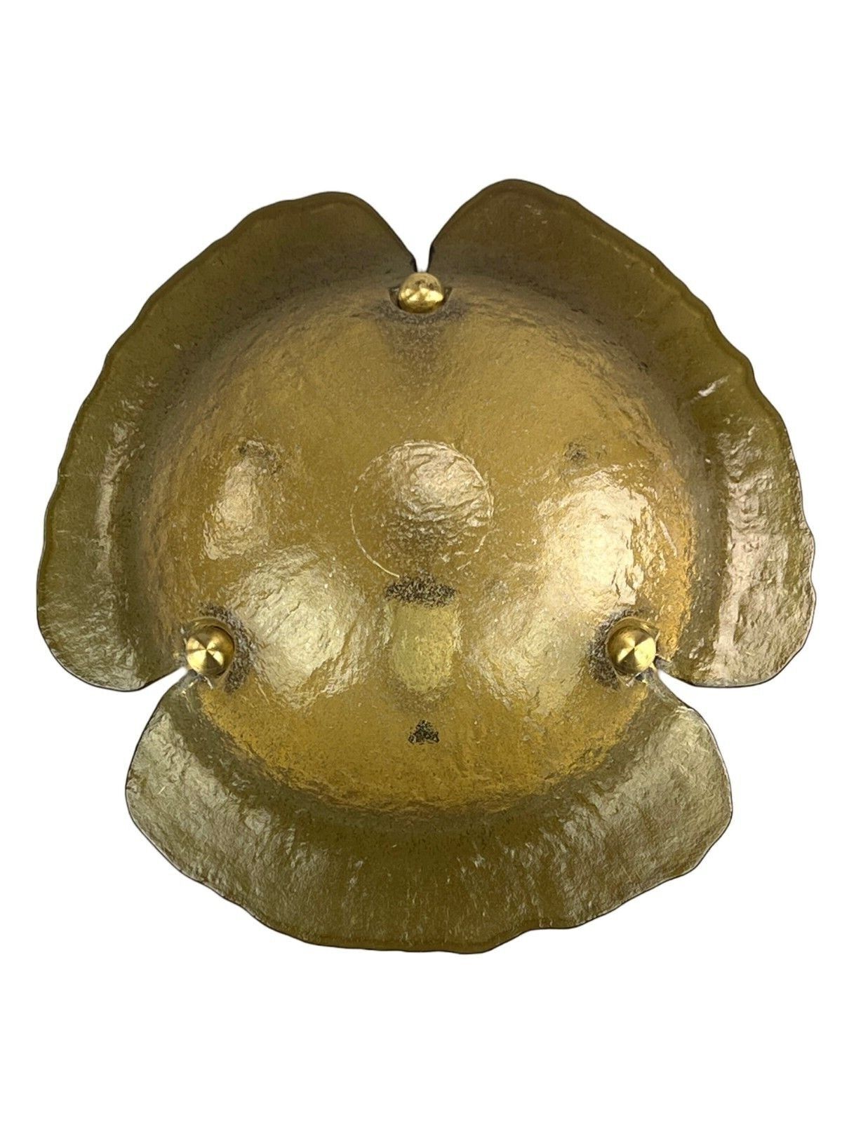 60s 70s Peill & Putzler ceiling lamp glass space design lamp