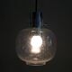 Glass pendant lamp from the 1960s, Glashütte Limburg, vintage