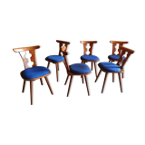 Set of 6 brutalist chairs