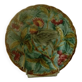 Onnaing wasmuel slurry plate with bird decor