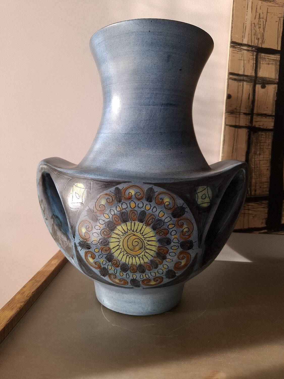 Ceramic vase by Jean de Lespinasse