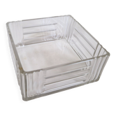 Vide poche en verre cristal moulé et sculpté circa 1960