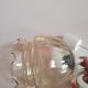 Suspension vintage verre legerement fumé ambré