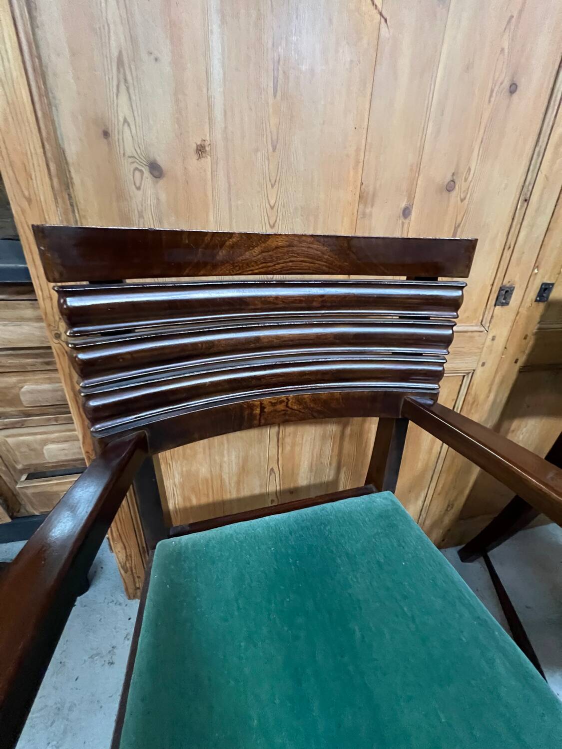 Set of 6 chairs and 2 armchairs by Gaston Poisson