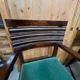 Set of 6 chairs and 2 armchairs by Gaston Poisson
