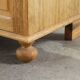 Vintage 1970 Danish Brutalist Light Oak Sideboard, Style of Henning Kjærnulf