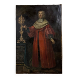 Portrait of a chancellor, oil on canvas dated 1727