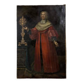 Portrait d’un chancelier, huile sur toile datée de 1727