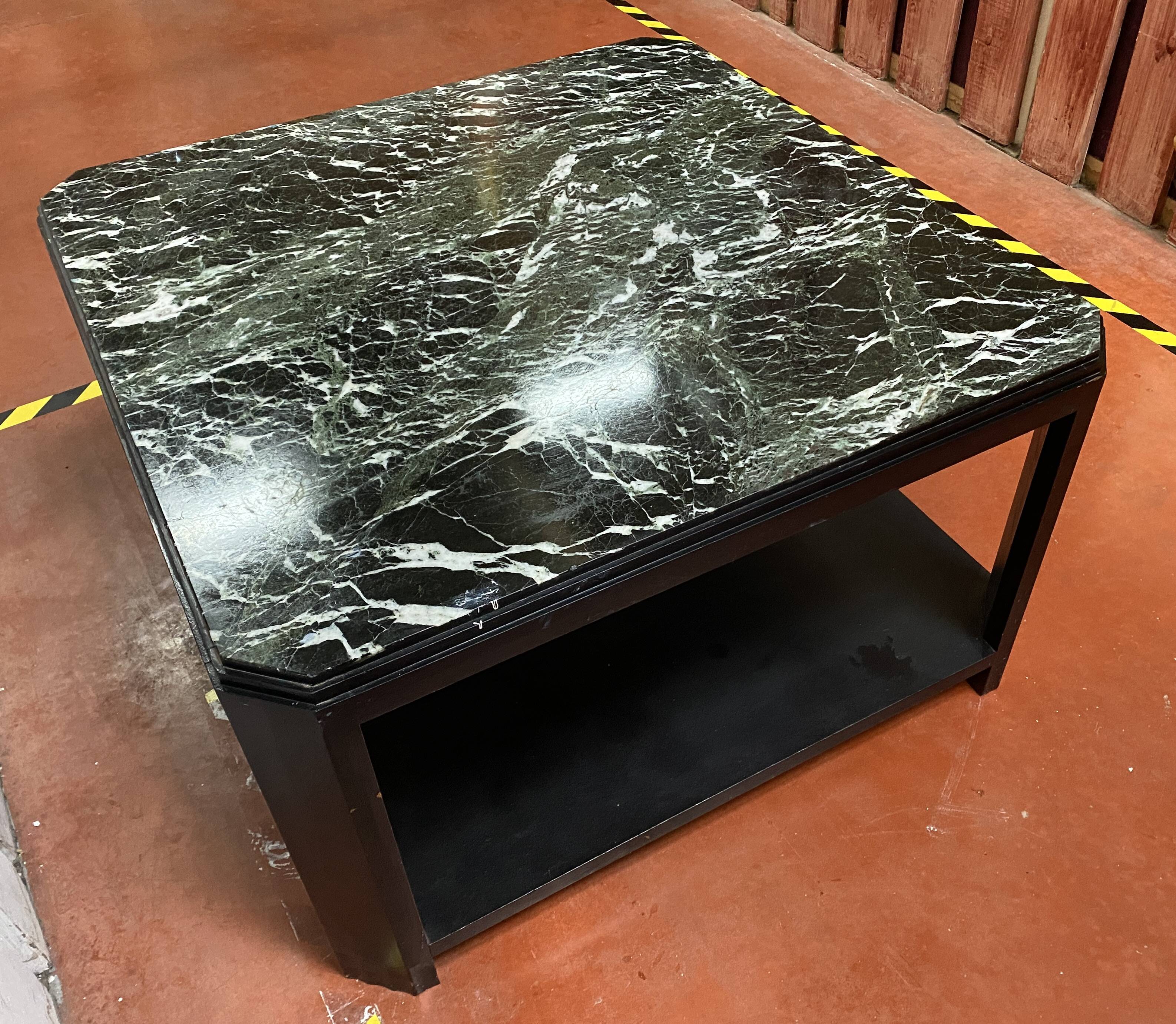 art deco marble coffee table