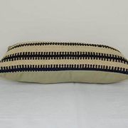 Handmade simple and plain organic color wool kilim throw pillow cover, 10'' x 20'' (25 x 50 cm)