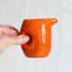 Petit pichet en céramique orange des années 70