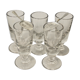 Set Of 5 Glasses with Old Absinthe And 2 Spoons with Absinthe