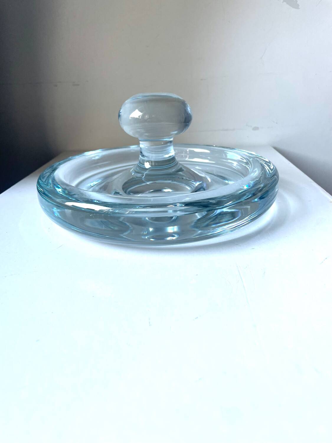 Holmegaard Sculptural bowl design by Per Lutken Denmark 1950’s