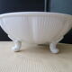 Tripod fruit drainer in Pillivuyt porcelain