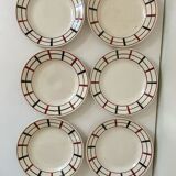 6 vintage plates