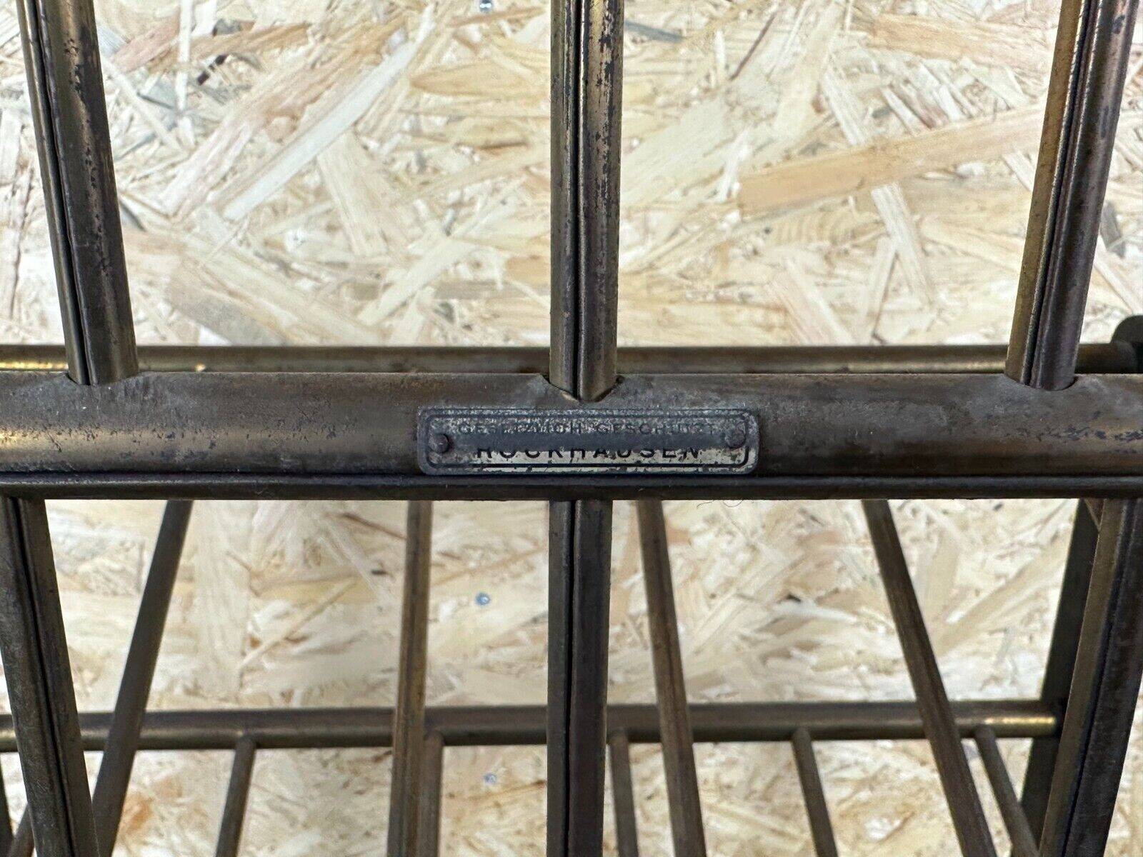 Magazine rack from Wiener Werkstätte Austria made of mahogany & brass around 1900