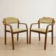 Bentwood armchairs, mid-century, upholstered, TON, 1960s, Czechoslovakia