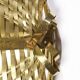 Hollywood regency monumental braided brass tray / centerpiece, Italy  1970