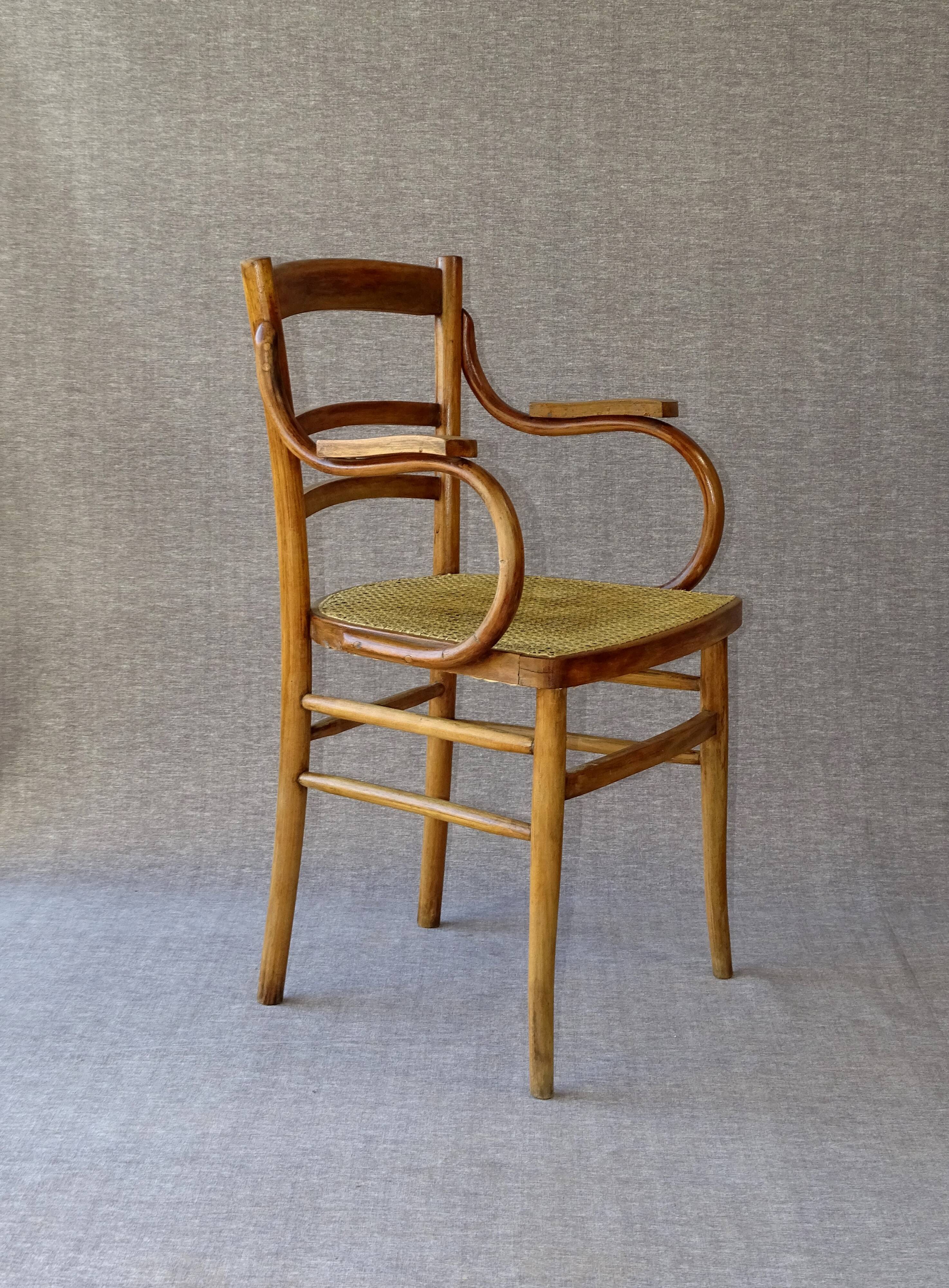 Fauteuil en bois-courbé, vers 1930