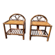 Paire de chevets rotin / osier