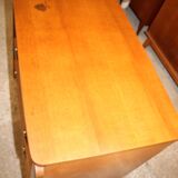 Commode vintage en osier