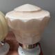 Set of three Thabur globe wall lights in pastel opaline