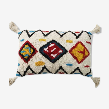 Azilal-style Berber cushion in cotton