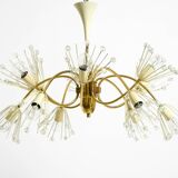 Beautiful brass chandelier by Emil Stejnar for Rupert Nikoll