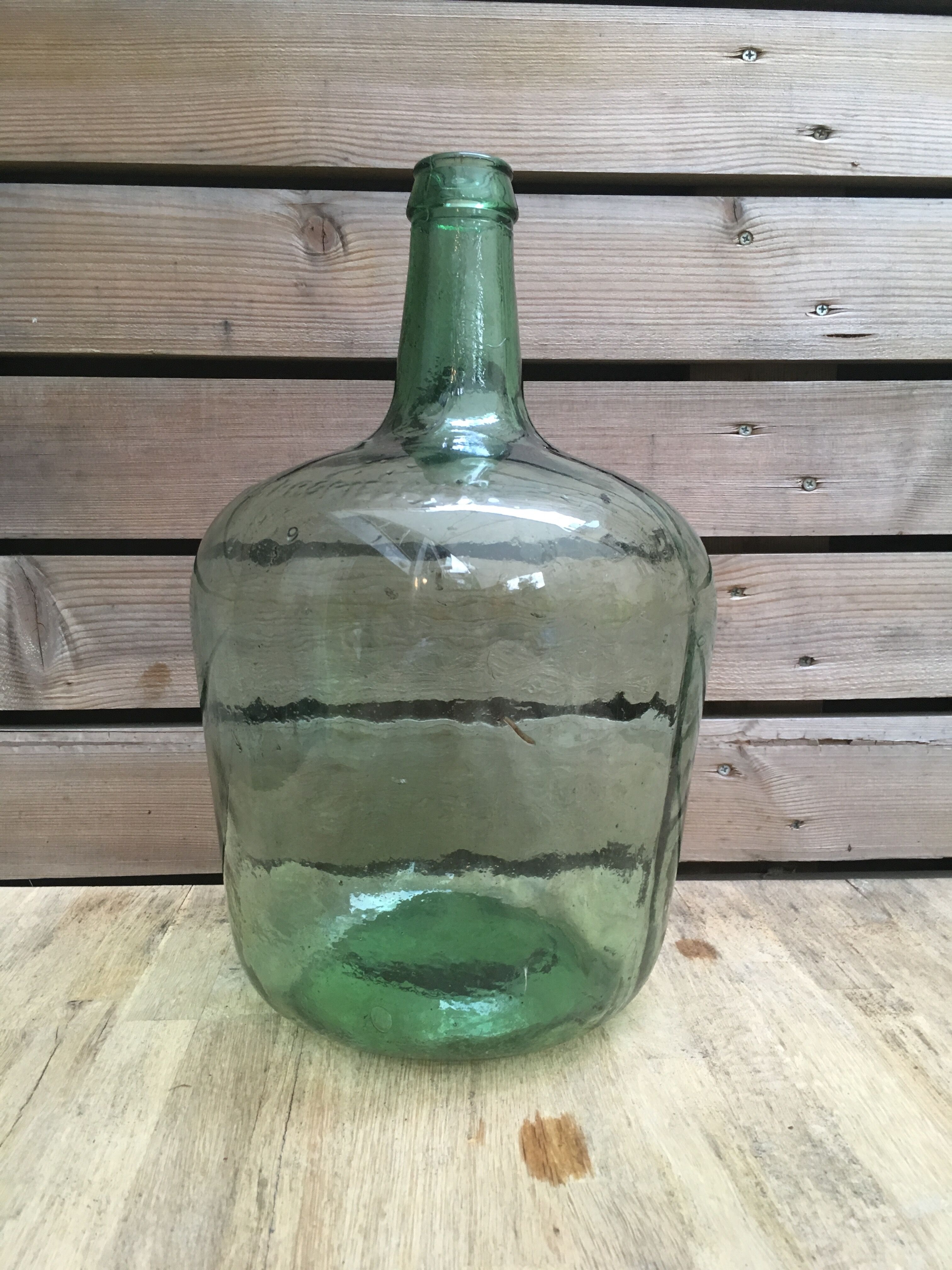 Beautiful demijohn blown glass