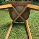Chaise scandinave bois clair années 70 vintage