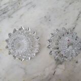 Pair of crystal candlesticks