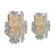 Wonderful pair of crystal wall lights by Kinkeldey, Germany, 1970s.