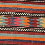 6x8 Area Kilim Rug,Turkish Wool Rug,Antique Rug,169x257 Cm