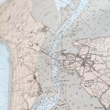 Map of Charente Maritime, Oléron Island, West Coast, France, 1976