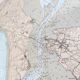 Map of Charente Maritime, Oléron Island, West Coast, France, 1976