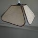 Vintage rattan blade pendant light