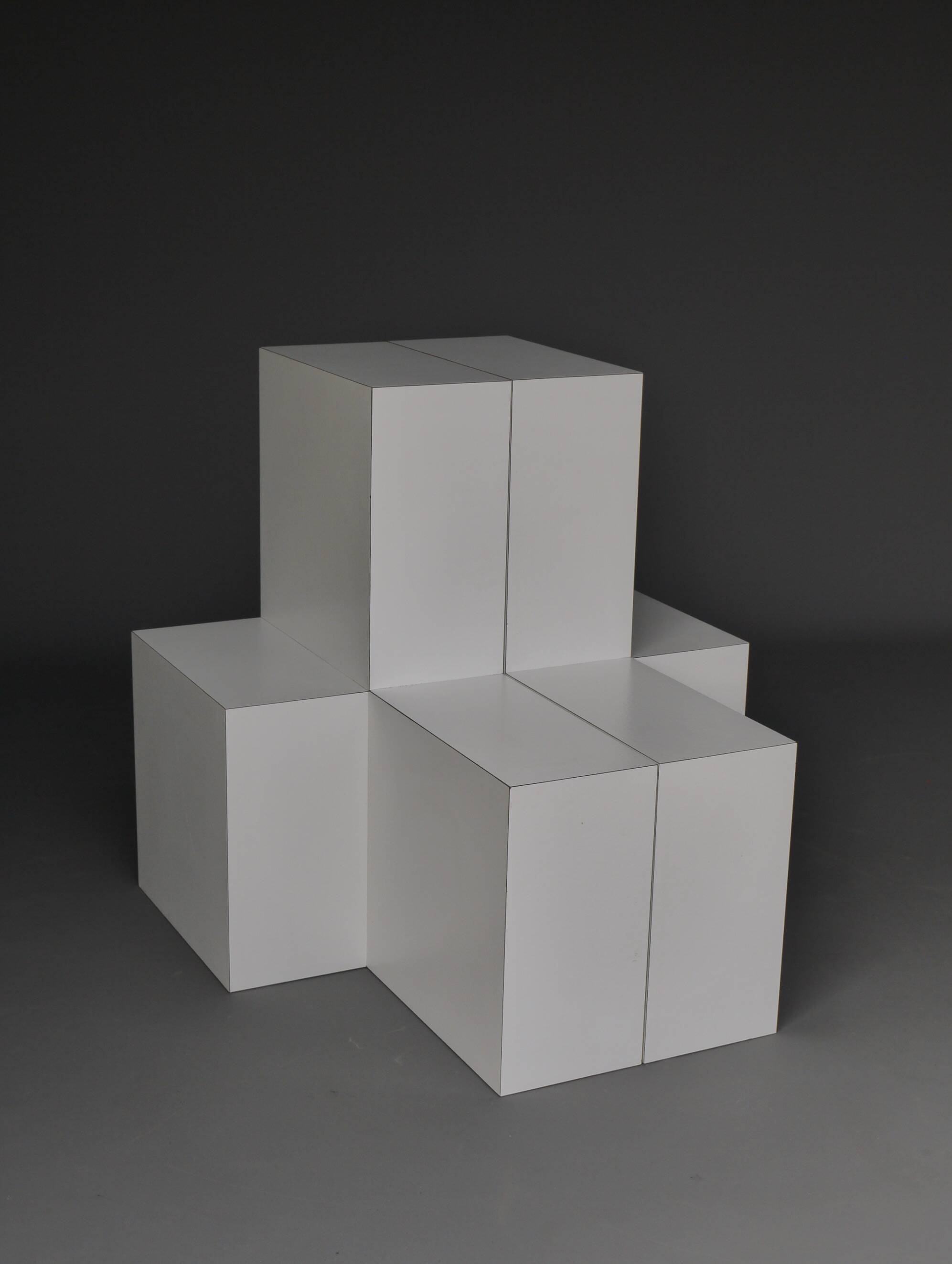 Table basse sculpturale minimaliste, années 1980