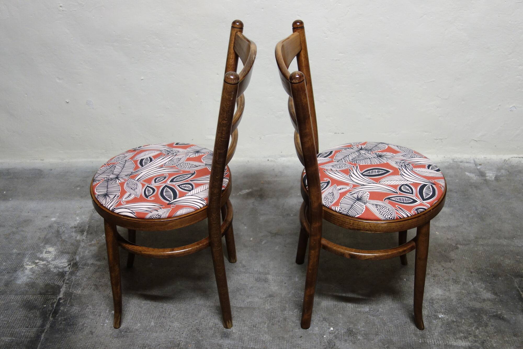 Pair of vintage Baumann bistro chairs