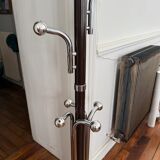 Metal coat rack with 12 hooks - 1970s