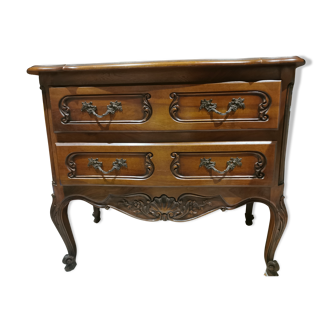 Chest of drawers 2 drawers Louis XV style