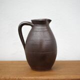 Vintage stoneware pitcher, vintage carafe, jug, kitchen, collection