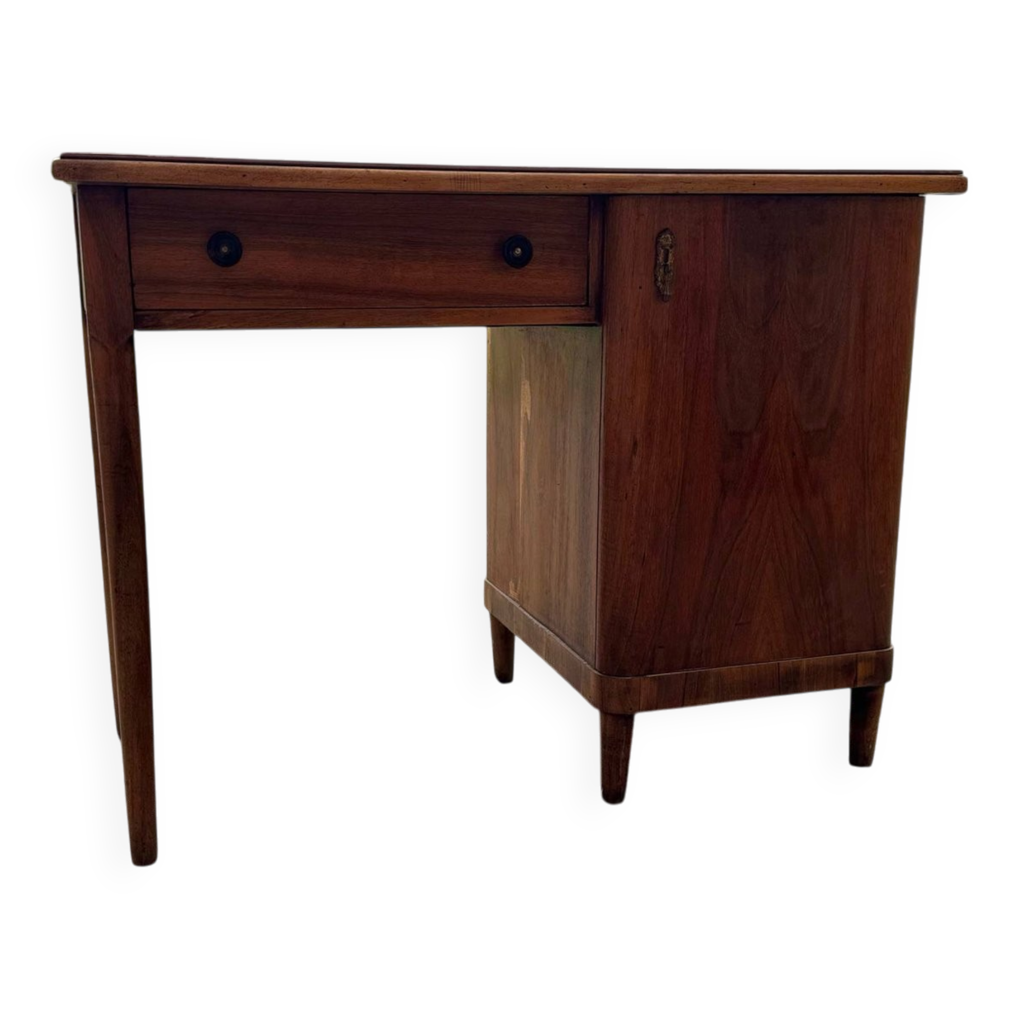 Bureau Art Déco en noyer, années 1930
