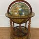 Globe bar wooden world, wheeled world