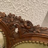 Paire de fauteuils en bois sculpté, XXème s.
